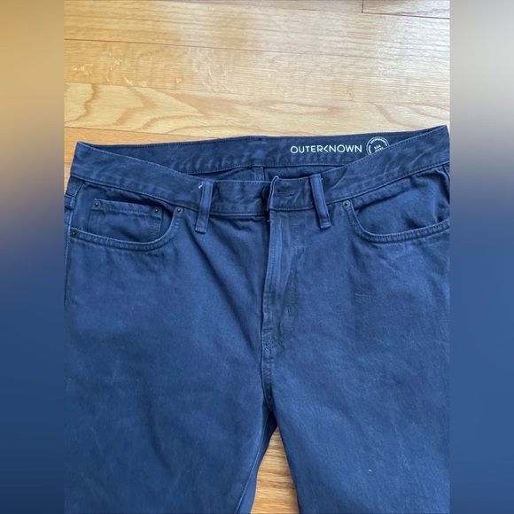 Outerknown S.E.A. Jeans Local Straight Fit Organic Cotton Denim Jeans Mens 33X32 - Picture 2 of 8